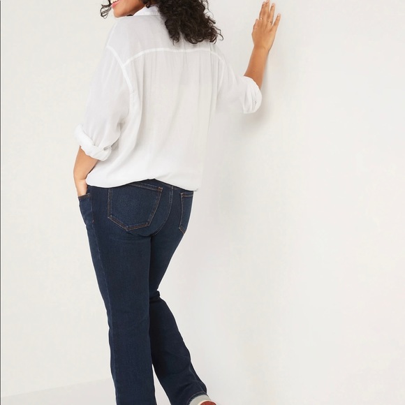 Maternity Front Low Panel Boot-Cut Jeans NWT - Picture 3 of 9